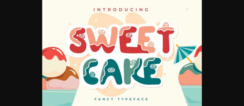 Sweet Cake Font Poster 3