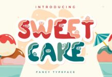 Sweet Cake Font Poster 1