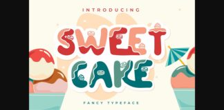 Sweet Cake Font Poster 1