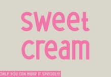 Sweet Cream Font Poster 1