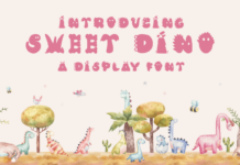 Sweet Dino Font Poster 1