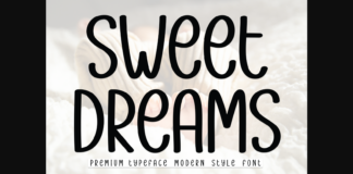 Sweet Dreams Font Poster 1