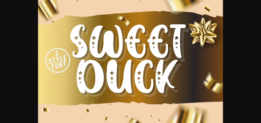 Sweet Duck Font Poster 3