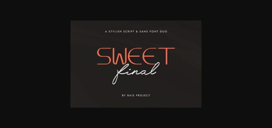 Sweet Final Font Poster 3