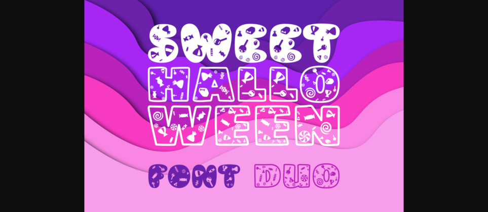 Sweet Halloween Duo Font Poster 3