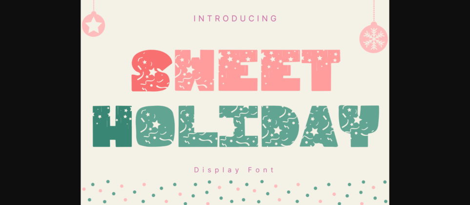 Sweet Holiday Font Poster 3
