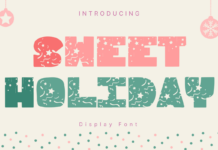 Sweet Holiday Font Poster 1