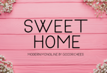 Sweet Home Font Poster 1