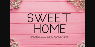 Sweet Home Font Poster 1