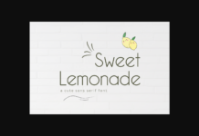 Sweet Lemonade Font Poster 1