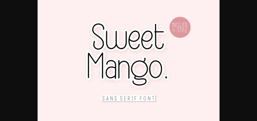 Sweet Mango Font Poster 3