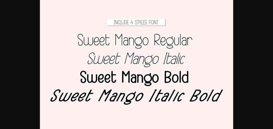 Sweet Mango Font Poster 5