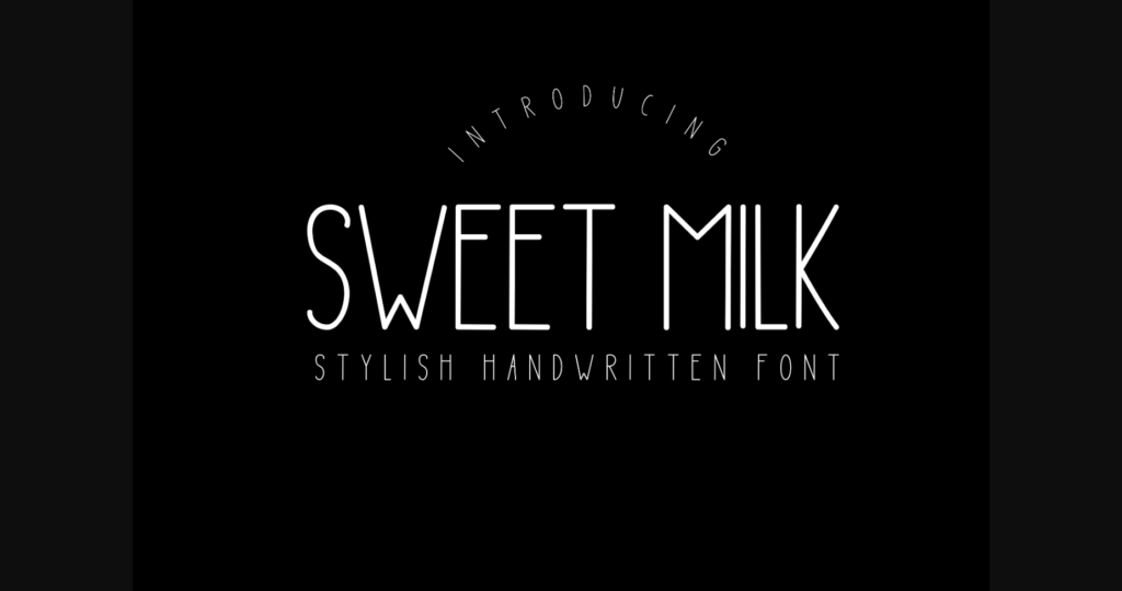 Sweet Milk Font Poster 1