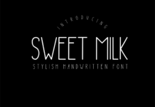 Sweet Milk Font Sweet Milk Font Poster 1
