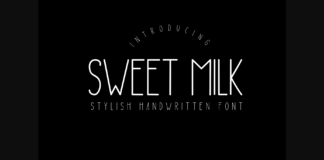 Sweet Milk Font Poster 1