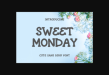 Sweet Monday Font Poster 1