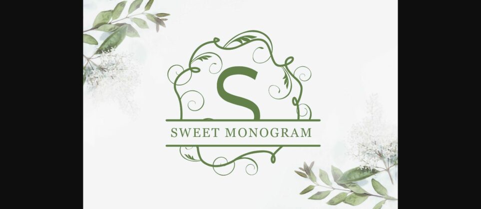 Sweet Monogram Font Poster 3