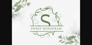 Sweet Monogram Font Poster 1