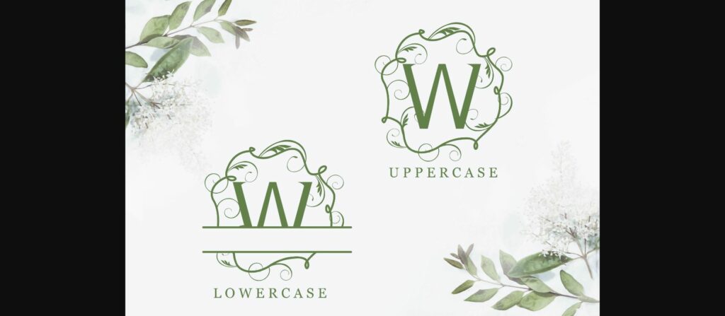 Sweet Monogram Font Poster 5