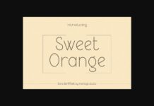 Sweet Orange Font Poster 1