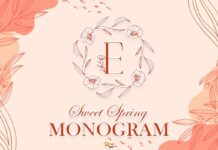 Sweet Spring Monogram Font Poster 1