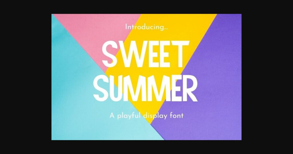 Sweet Summer Font Poster 1