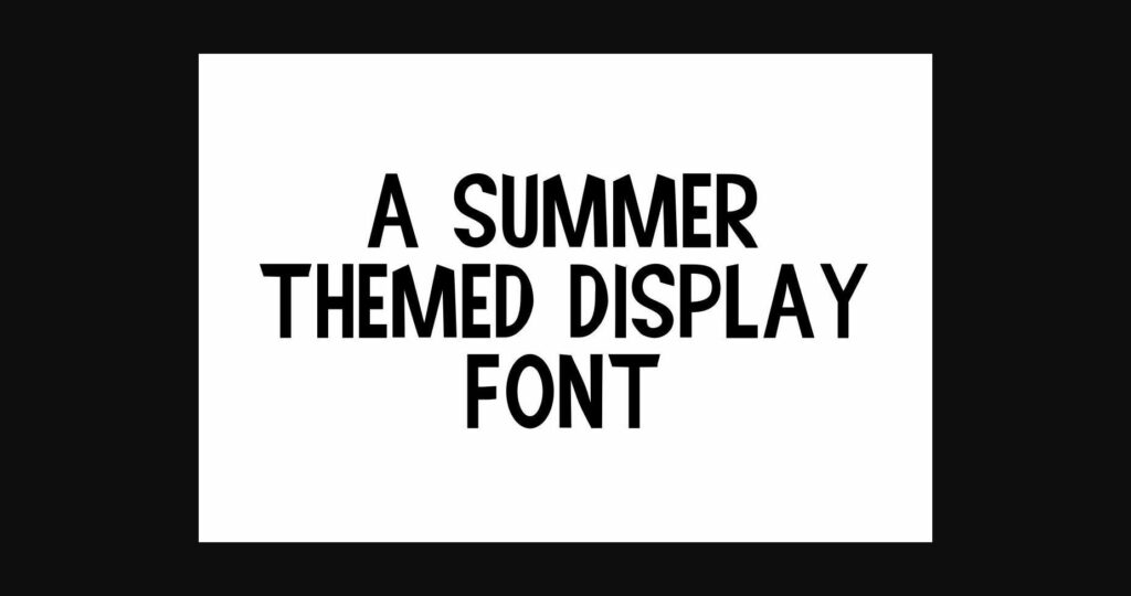 Sweet Summer Font Poster 5