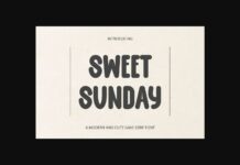 Sweet Sunday Font Poster 1