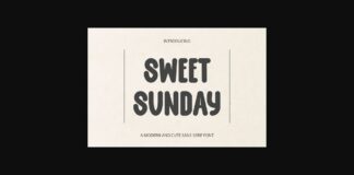 Sweet Sunday Font Poster 1