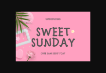 Sweet Sunday Font Poster 1