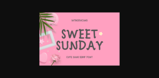 Sweet Sunday Font Poster 1