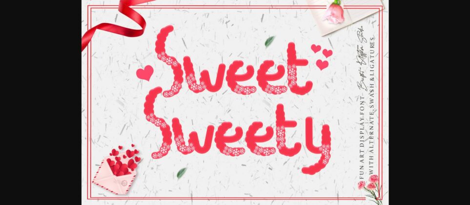 Sweet Sweety Font Poster 3