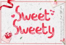 Sweet Sweety Font Poster 1