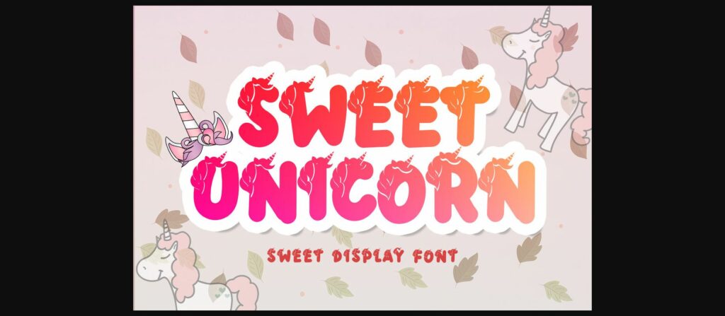 Sweet Unicorn Font Poster 3