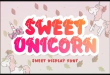 Sweet Unicorn Font Poster 1