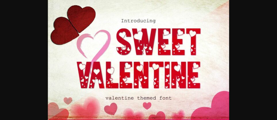 Sweet Valentine Font Poster 3