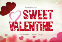 Sweet Valentine Font Poster 1