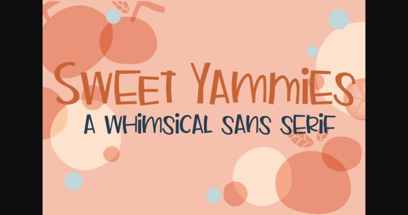 Sweet Yammies Font Poster 3