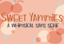 Sweet Yammies Font Poster 1