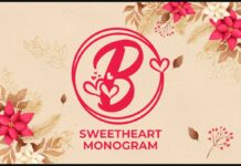 Sweetheart Monogram Font Poster 1