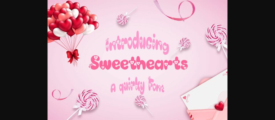 Sweethearts Font Poster 3