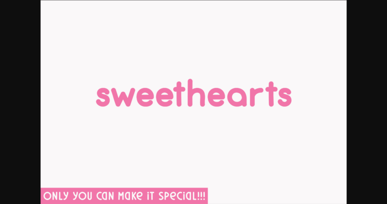Sweethearts Font Poster 3