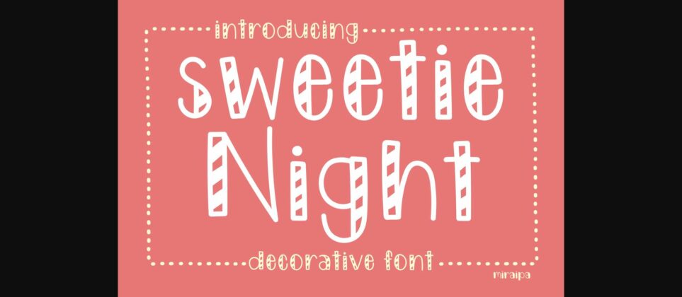 Sweetie Night Font Poster 3