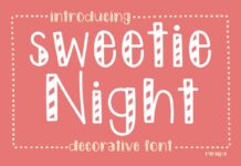 Sweetie Night Font Poster 1