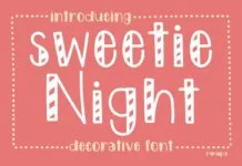 Sweetie Night Font Sweetie Night Font Poster 1