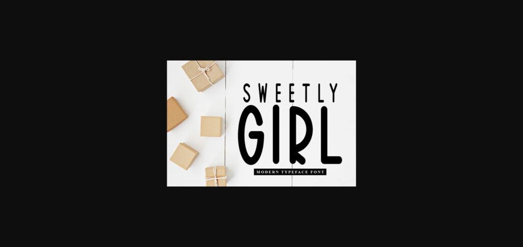 Sweetly Girl Font Poster 3