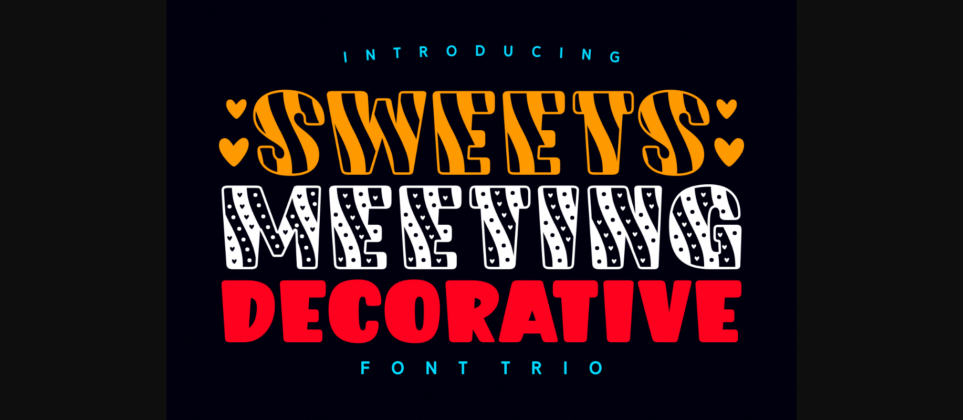 Sweets Meeting Font Poster 3
