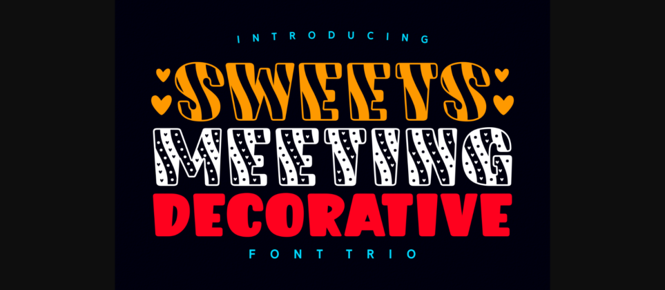 Sweets Meeting Font Poster 1