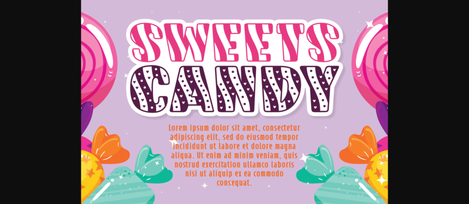 Sweets Meeting Font Poster 4