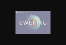 Swening Font Poster 1